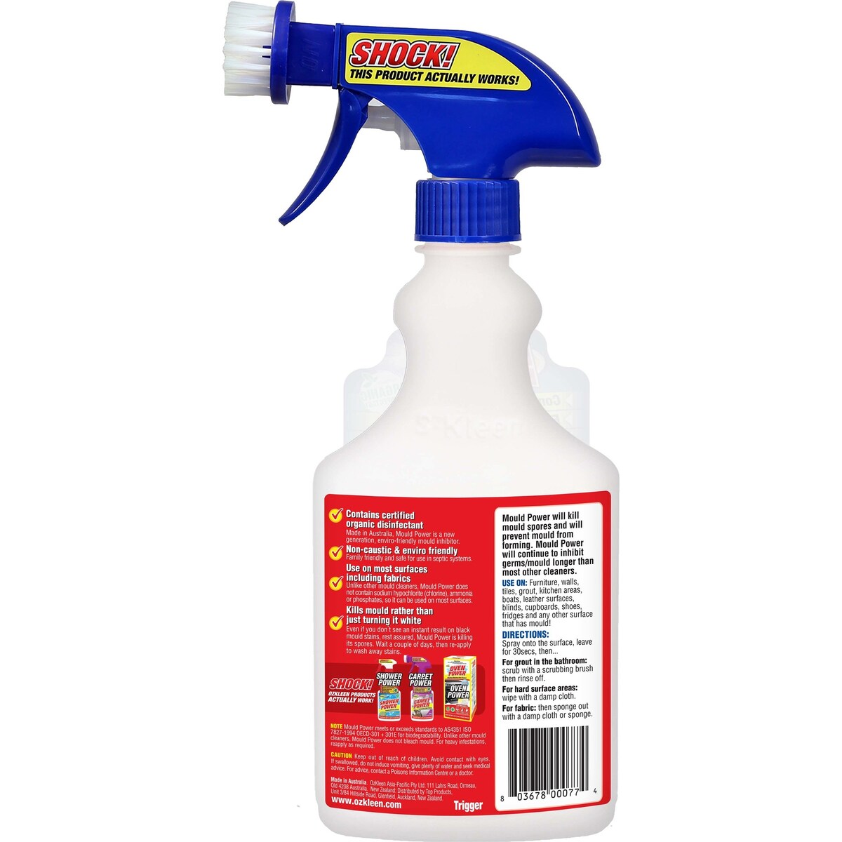 OzKleen Mould Power Mould Cleaner & Killer Trigger 500mL