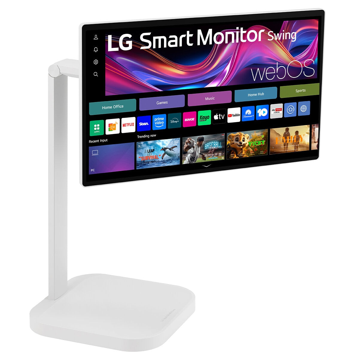 Lg 31.5-Inch 4K Touchscreen Monitor Swing Stand 32U889SA-W.AAU