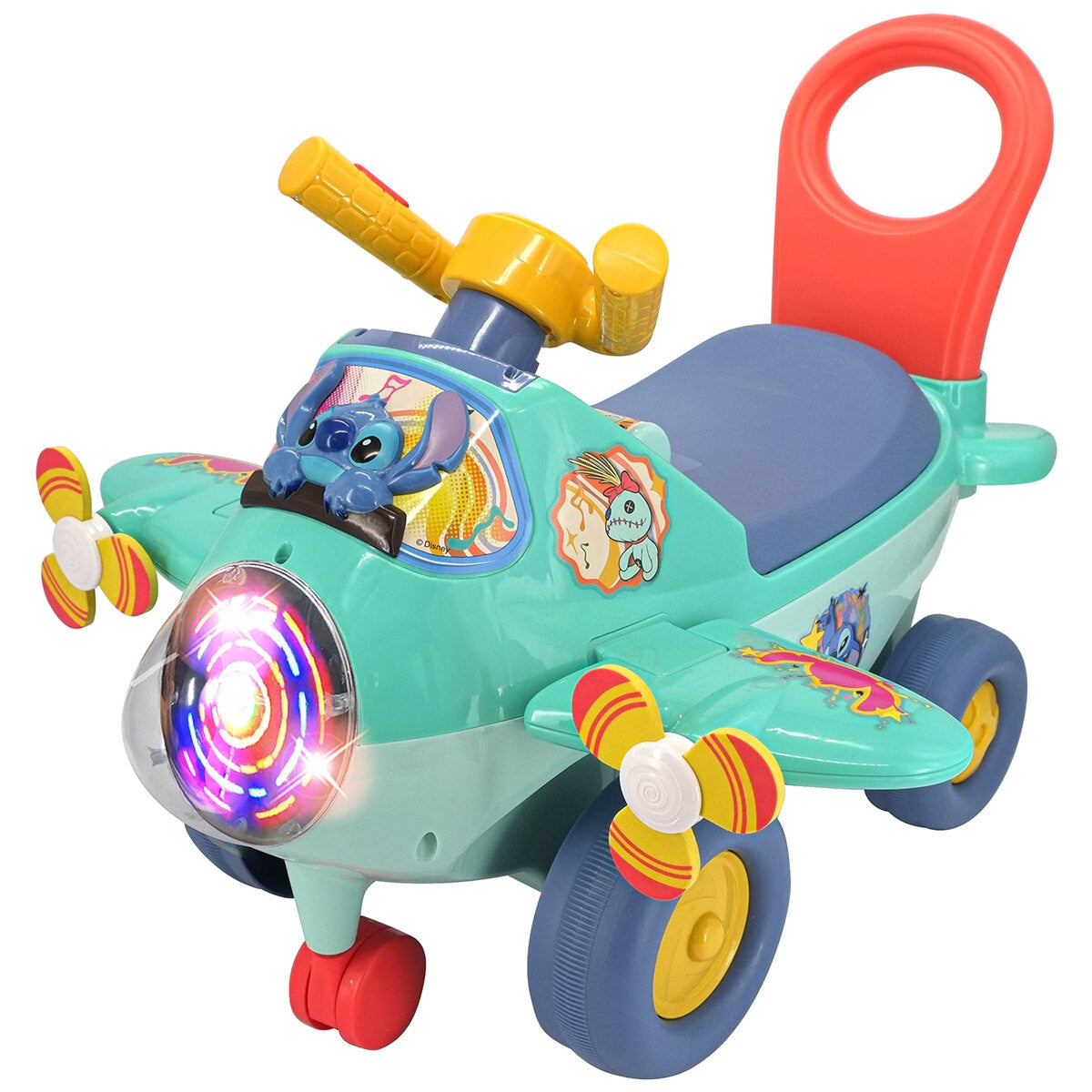 Disney Stitch & Minnie Ride-On, Light Show, Ages 12-36M
