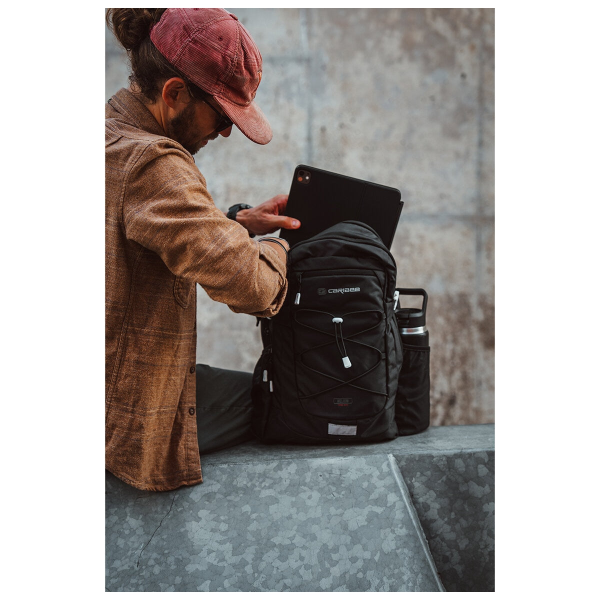Caribee Helium Backpack 6065 Laptop-Ready Black Polyester 30L