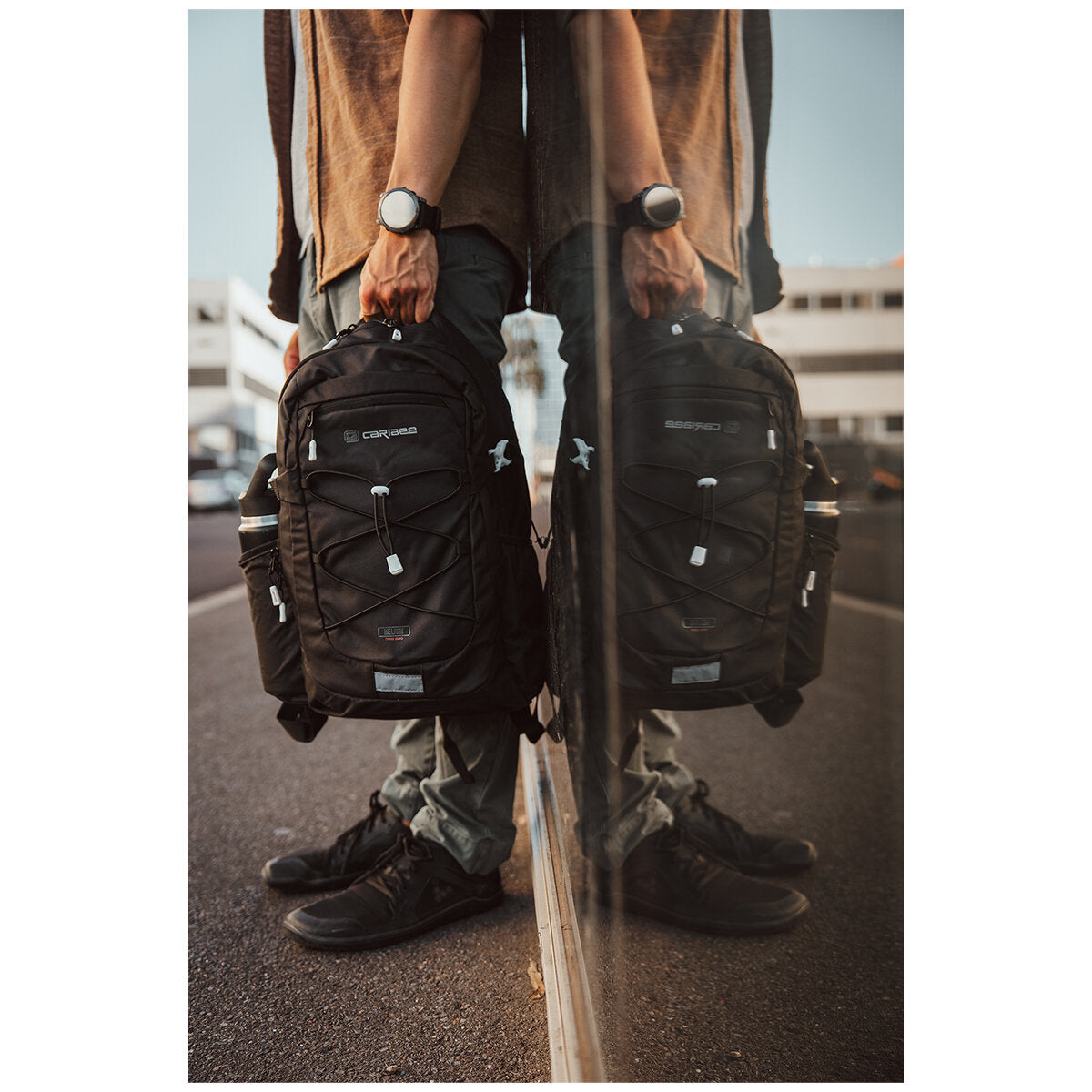Caribee Helium Backpack 6065 Laptop-Ready Black Polyester 30L
