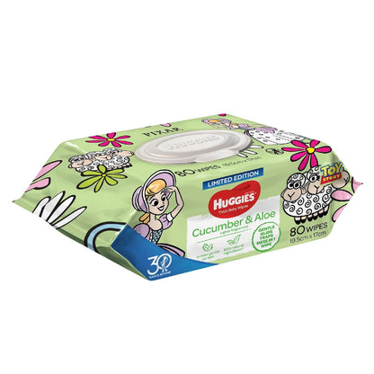Huggies Thick Baby Wipes Cucumber & Aloe 80 Pack