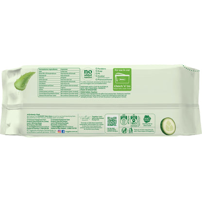 Huggies Glentle Cleanse Baby Wipes Cucumber & Aloe 80 Pack
