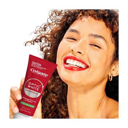 Colgate Optic White Teeth Whitening Toothpaste Renewal Vibrant ean With 3% Hydrogen Peroxide - 85g