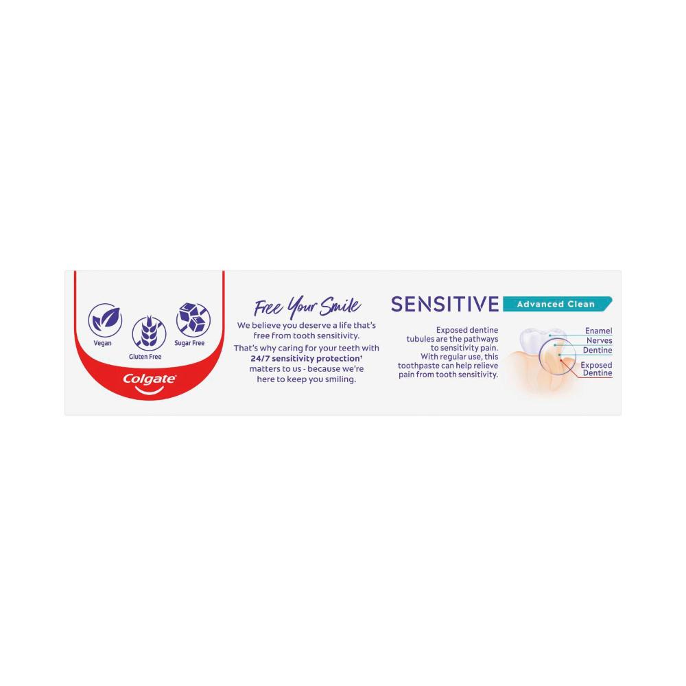 Colgate Sensitive Advanced Clean Toothpaste - 110g