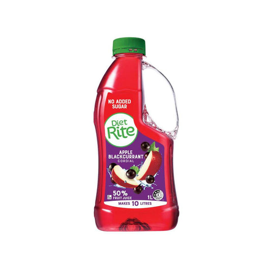 Diet Rite Apple Blackcurrant Cordial - 1L