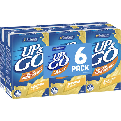 Sanitarium Up&Go Liquid Breakfast Banana 6 Pack