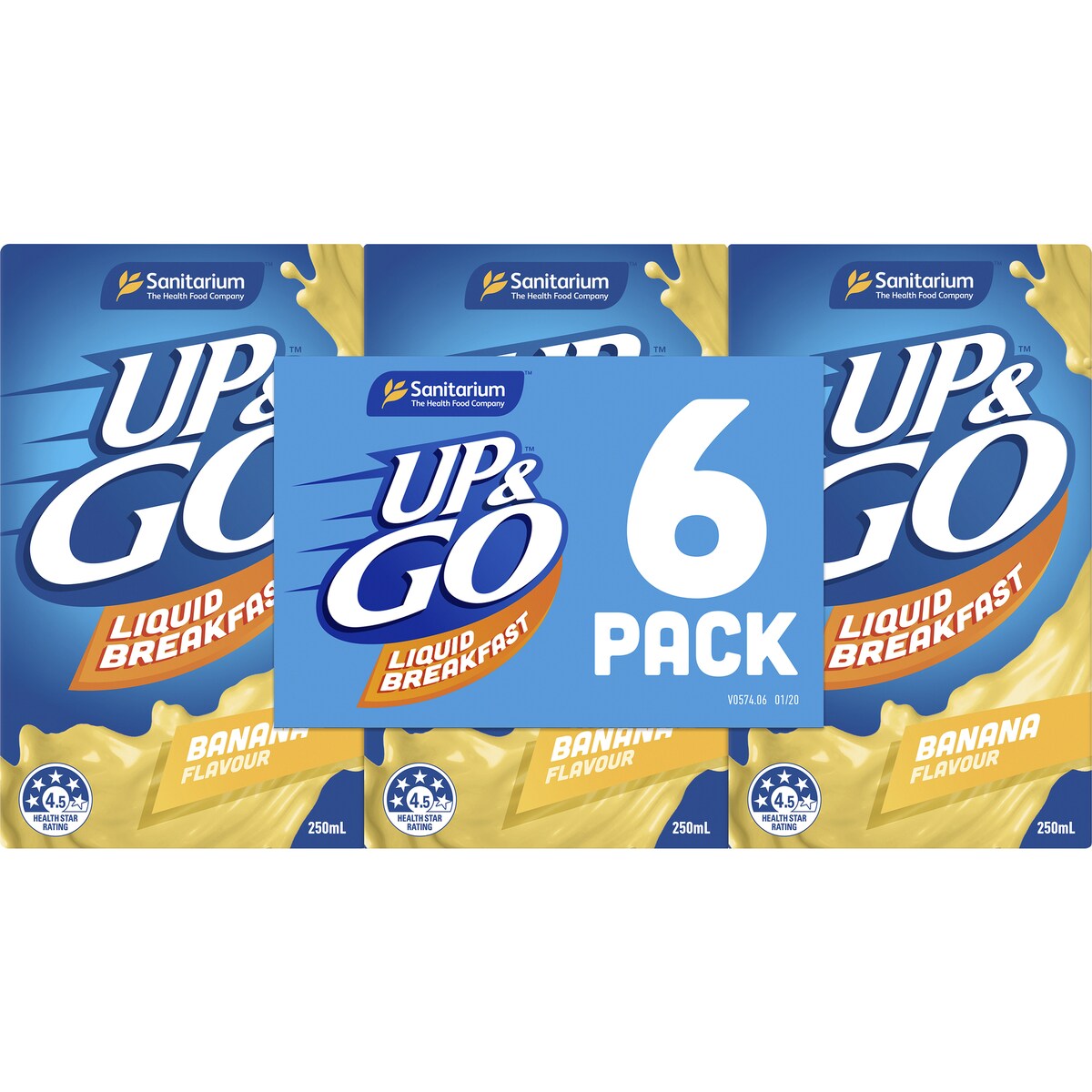 Sanitarium Up&Go Liquid Breakfast Banana 6 Pack