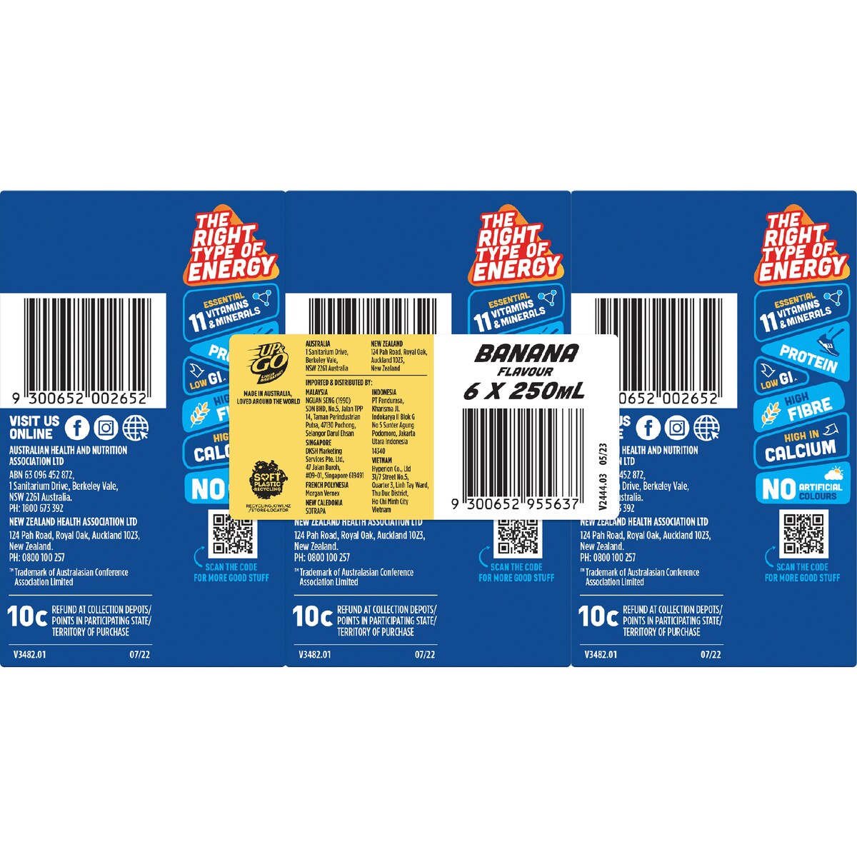 Sanitarium Up&Go Liquid Breakfast Banana 6 Pack