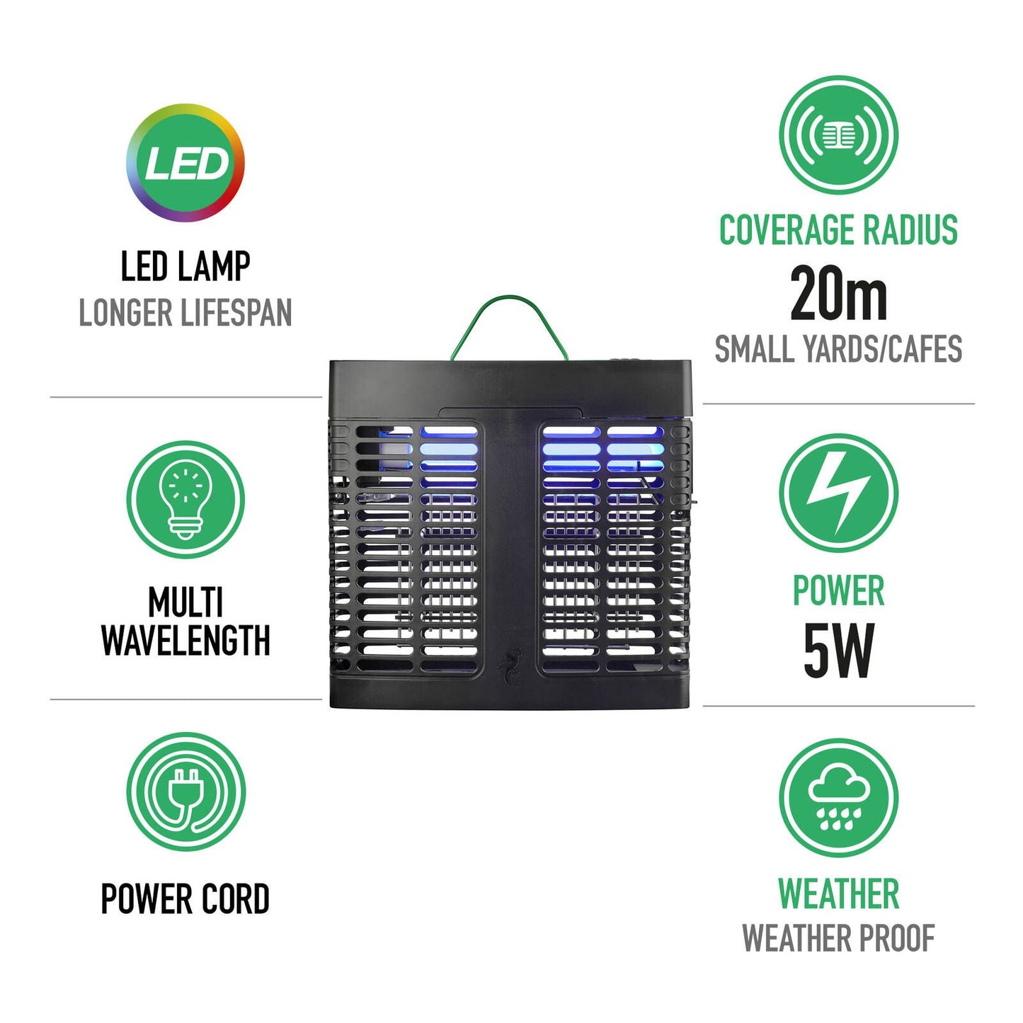Gecko Small LED Slimline Zapper - 20m