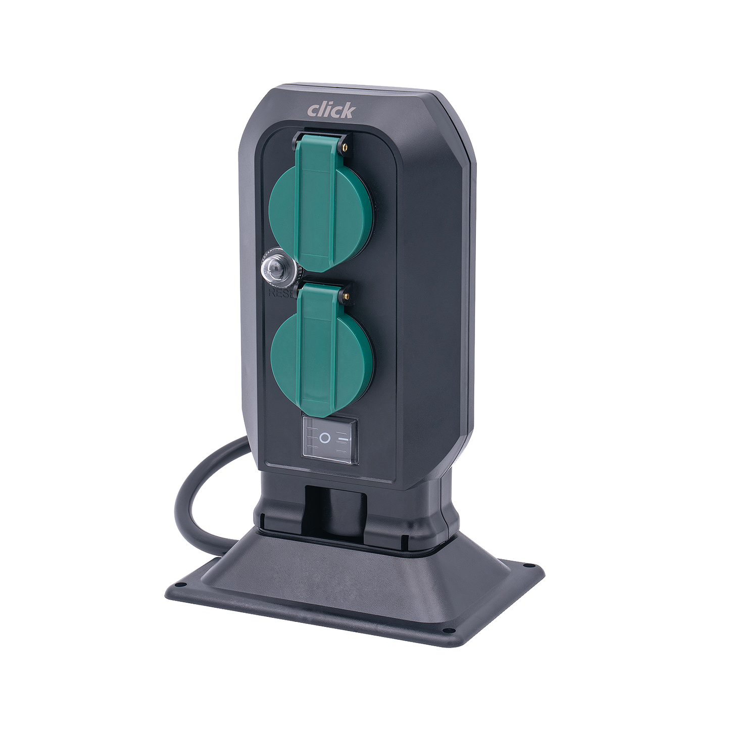 Click Power Garden Stake Socket - 4 Outlet