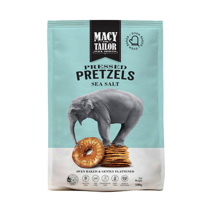 Macy & Tailor Pressed Pretzels Salted - 180g
