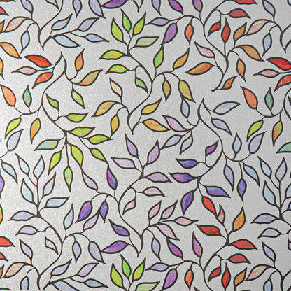 Pillar Static Leaves Window Film - 900mm x 2000mm