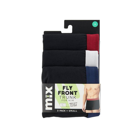 Mix Mens. Fly Front Trunk S&m.3 - PACK