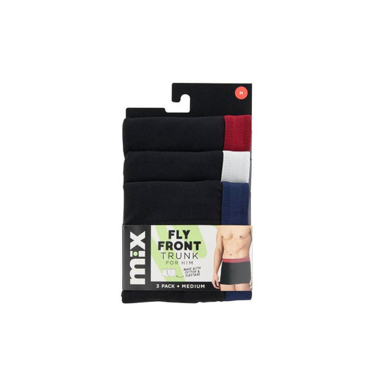 Mix Mens. Fly Front Trunk S&m.3 - PACK