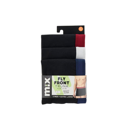 Mix Mens Fly Front Trunk L & XL - 3 Pack