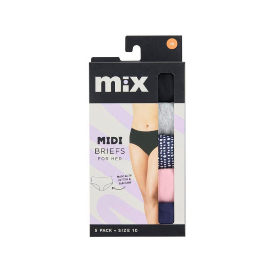 Mix Womens Midi Brief 10&125 PACK - 125 PACK