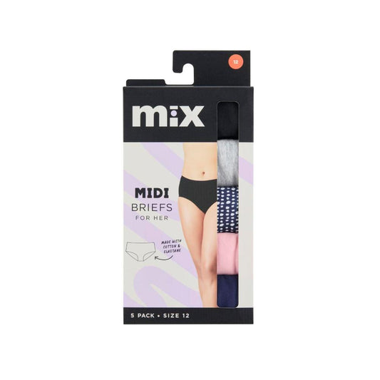 Mix Womens Midi Brief 10&125 PACK - 125 PACK