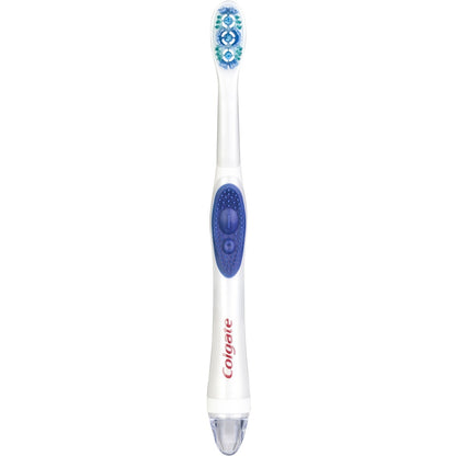Colgate 360 Whitening Toothbrush Optic White Battery Power Med Each