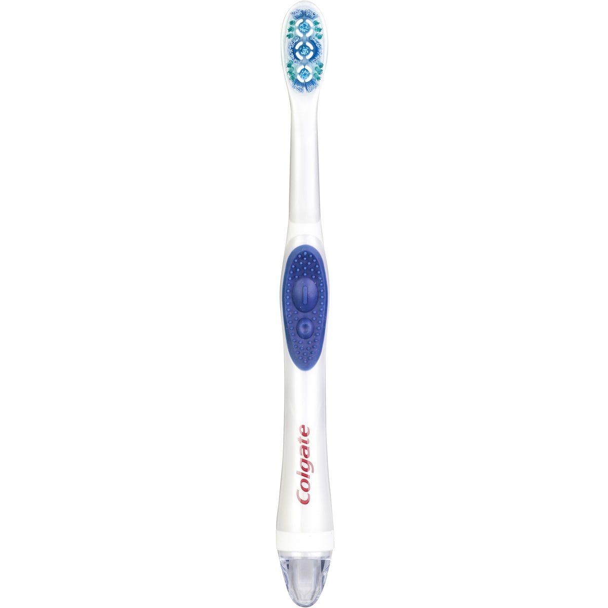Colgate Battery Power Toothbrush 360 Whitening Optic White Medium Each