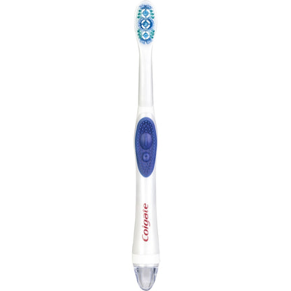 Colgate Battery Power Toothbrush 360 Whitening Optic White Medium Each