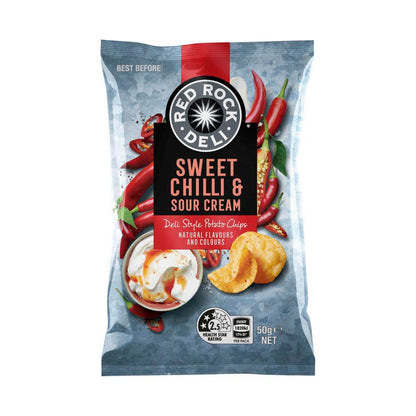 Red Rock Deli Potato Chips Sweet Chilli & Sour Cream - 50g