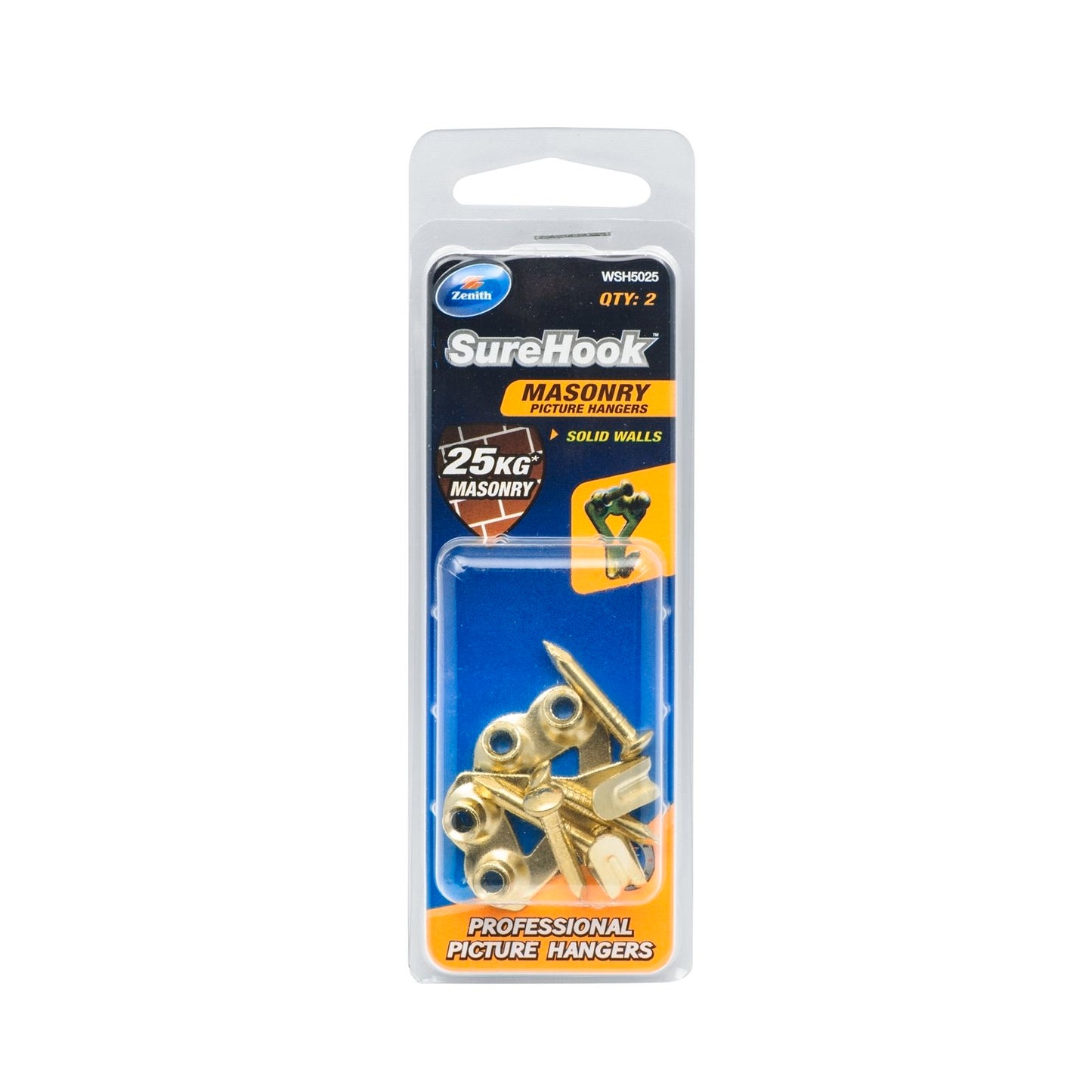 Zenith Masonry Picture Hanger - 25kg - 2 Pack