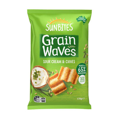 Sunbites Grain Waves Chips Sour Cream & Chives - 170g