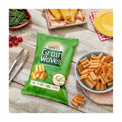 Sunbites Grain Waves Chips Sour Cream & Chives - 170g