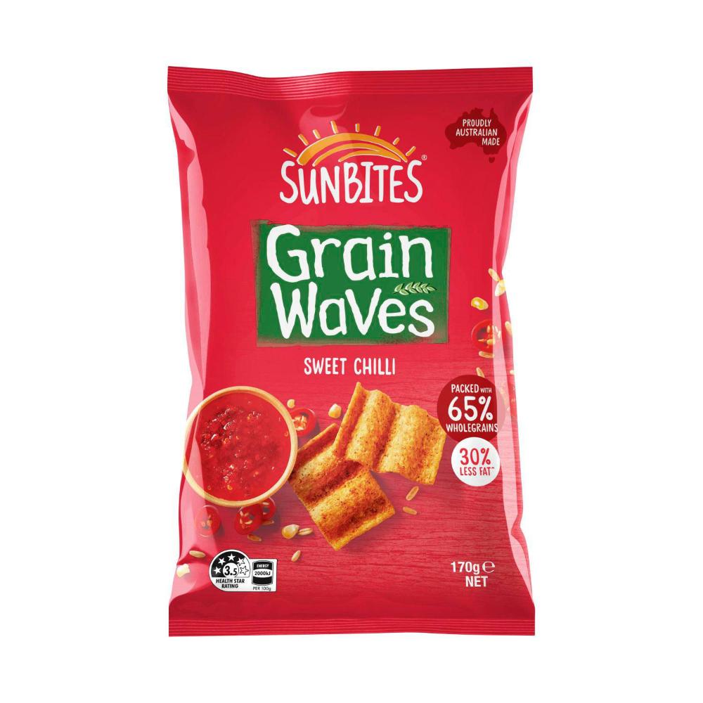 Sunbites Grain Waves Chips Sweet Chilli - 170g
