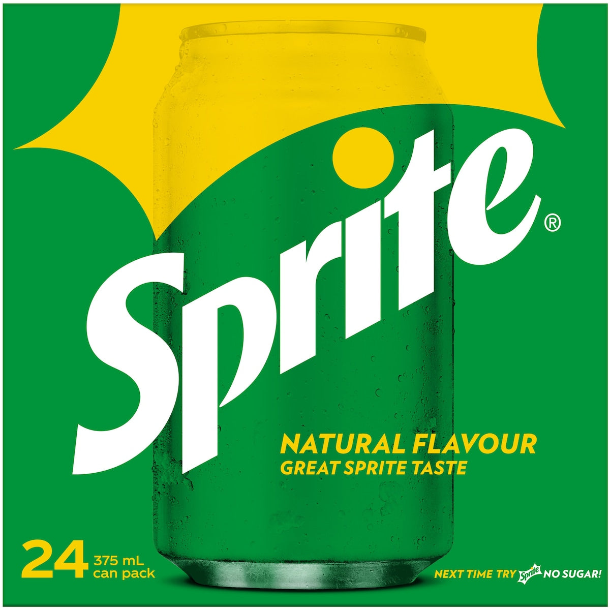 Sprite Lemonade Soft Drink Cans 375ml X 24 Pack