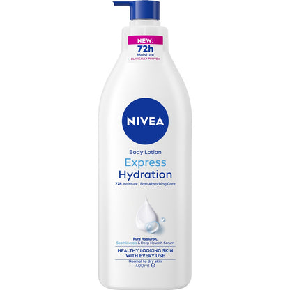 Nivea Express Hydration Body Lotion Fast Absorbing Moisturiser 400ml