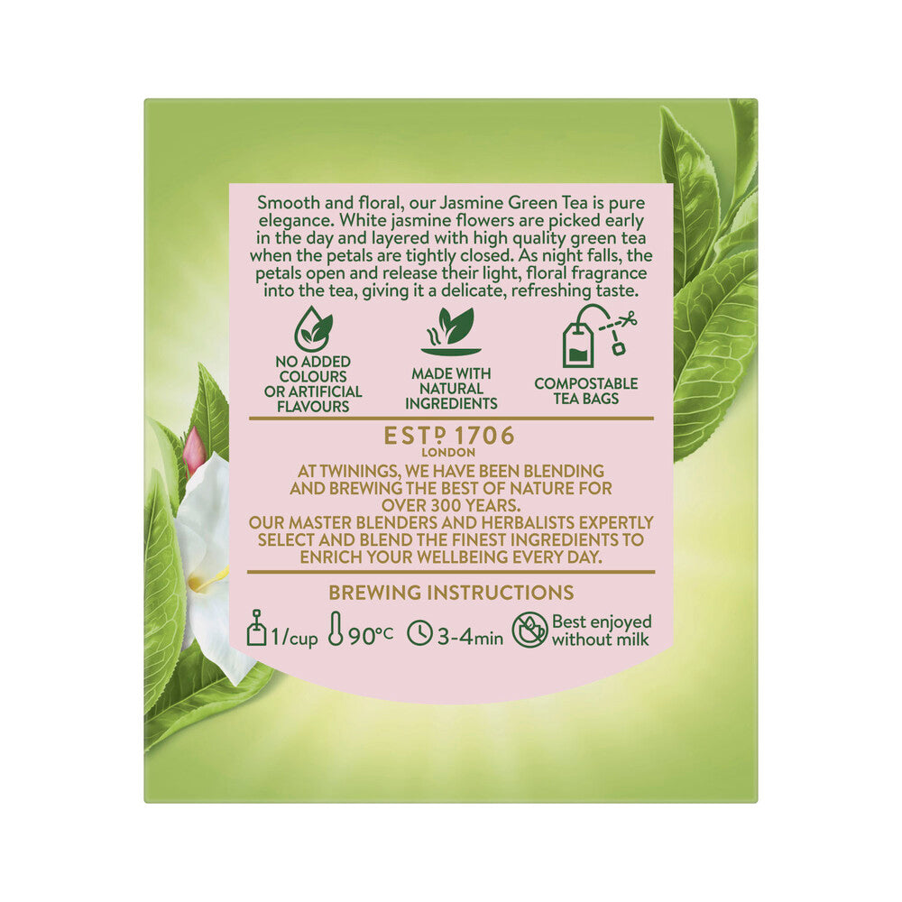 Twining's Green Tea & Jasmine Tea Bags - 10 pack