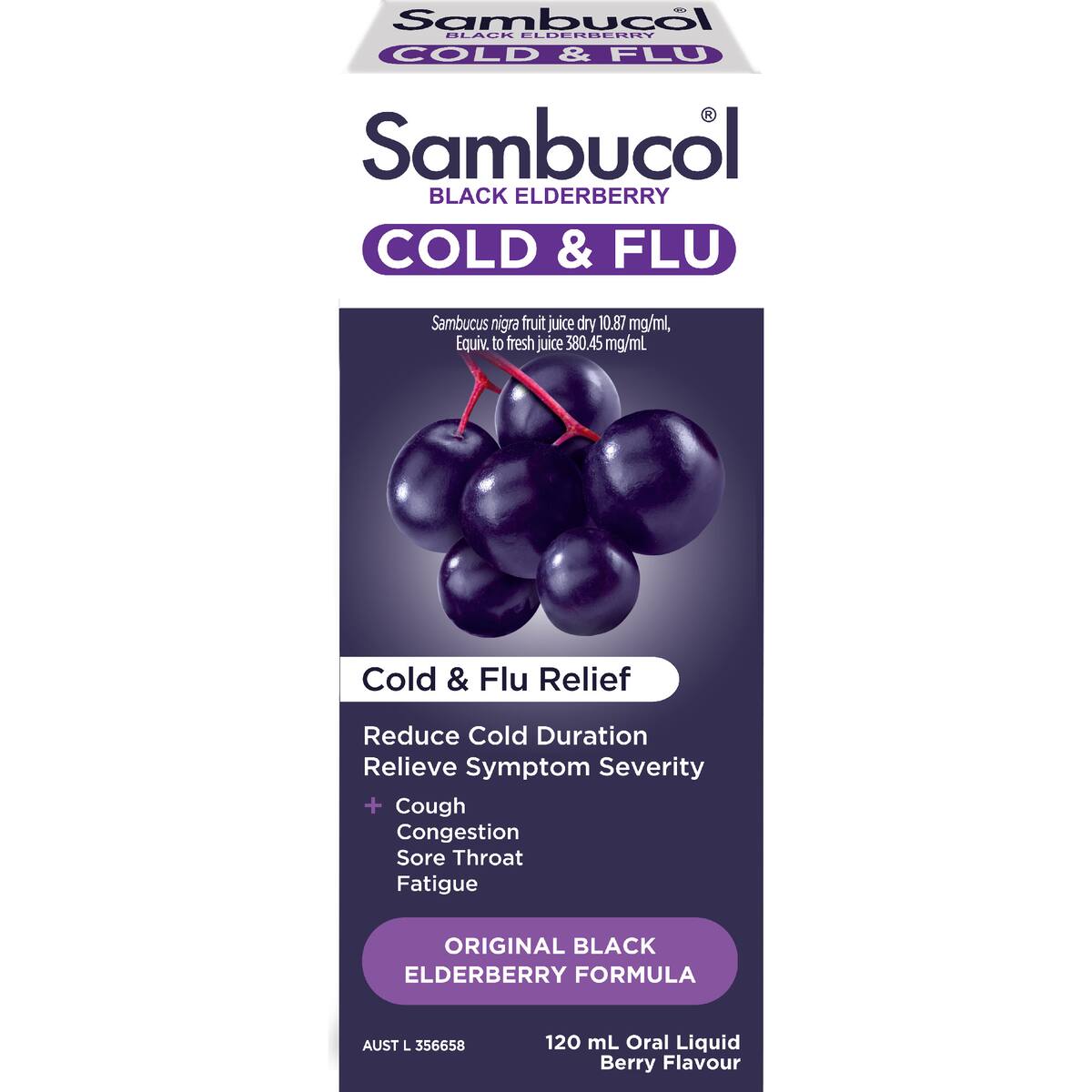 Sambucol Cough Syrups Cold & Flu Liquid 120ml