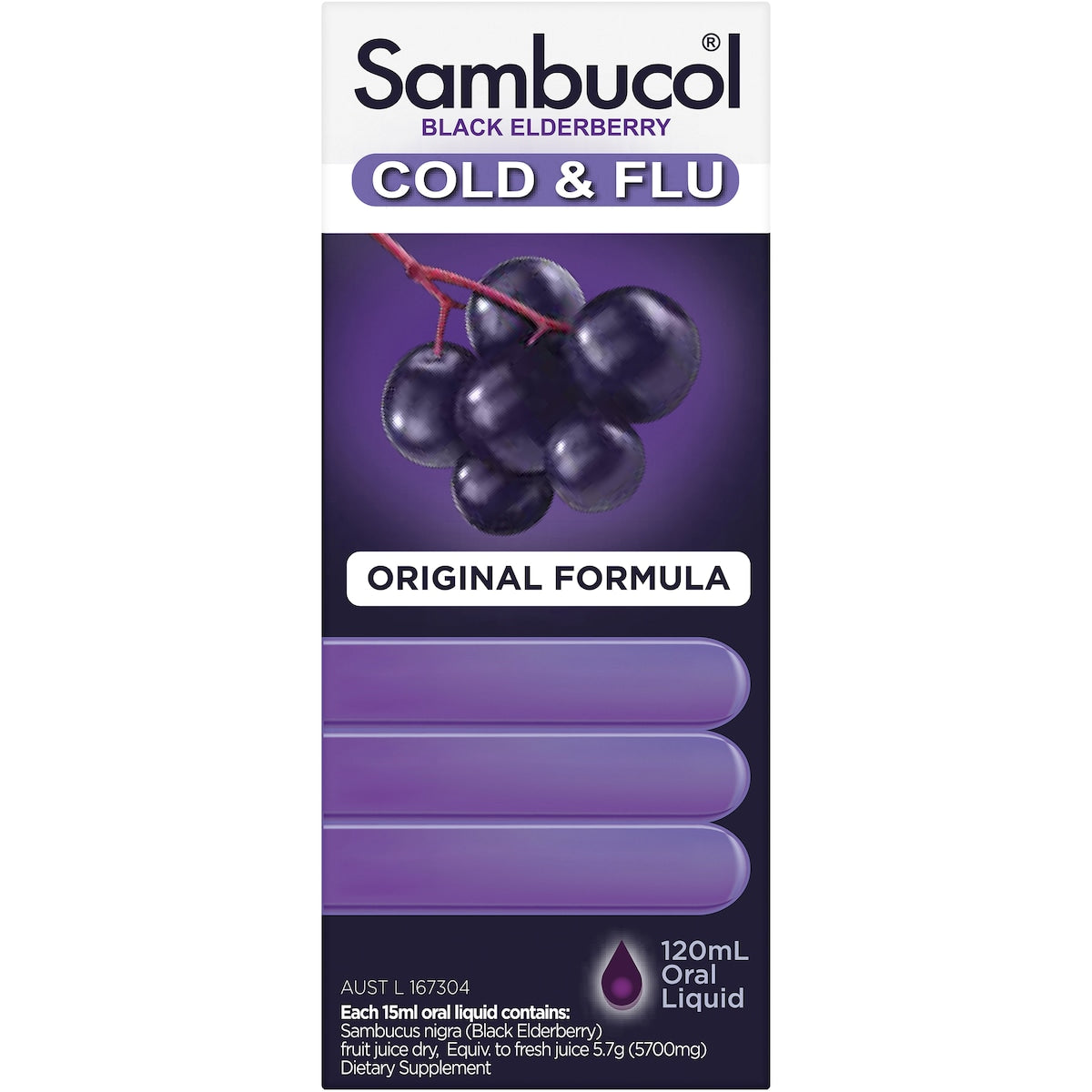 Sambucol Cough Syrups Cold & Flu Liquid 120ml
