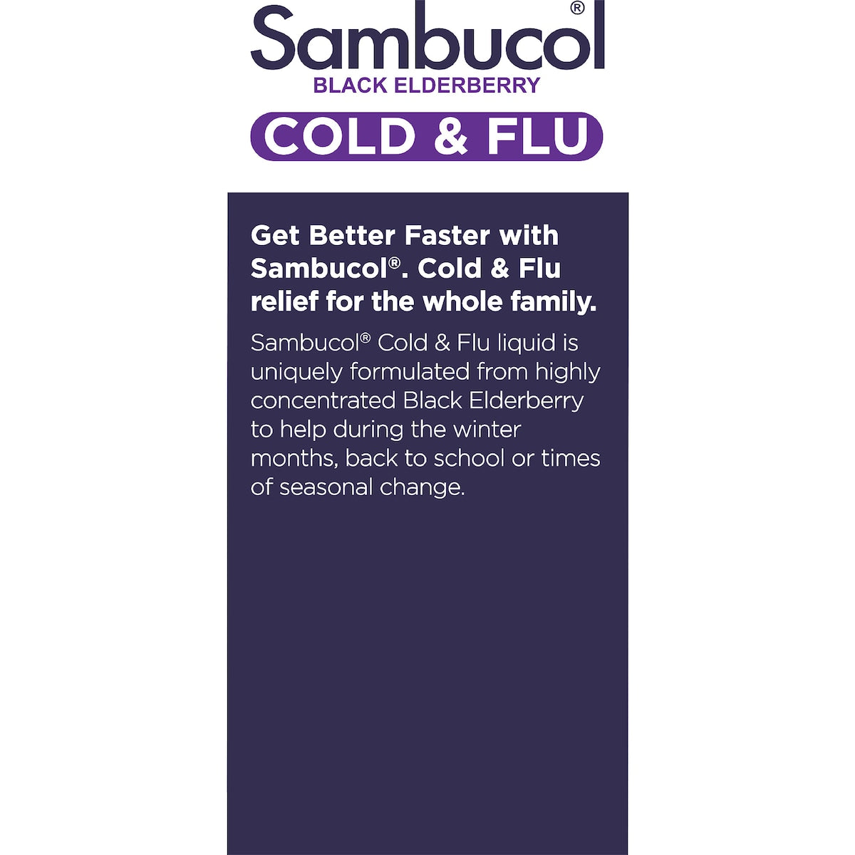 Sambucol Cough Syrups Cold & Flu Liquid 120ml