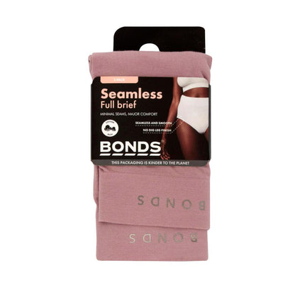 Bonds Womens Seamless Full Brief Size 16 - 2 Pack