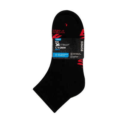 Bonds Mens X-temp 1/4 Crew 6+/11+ - 3 Pack