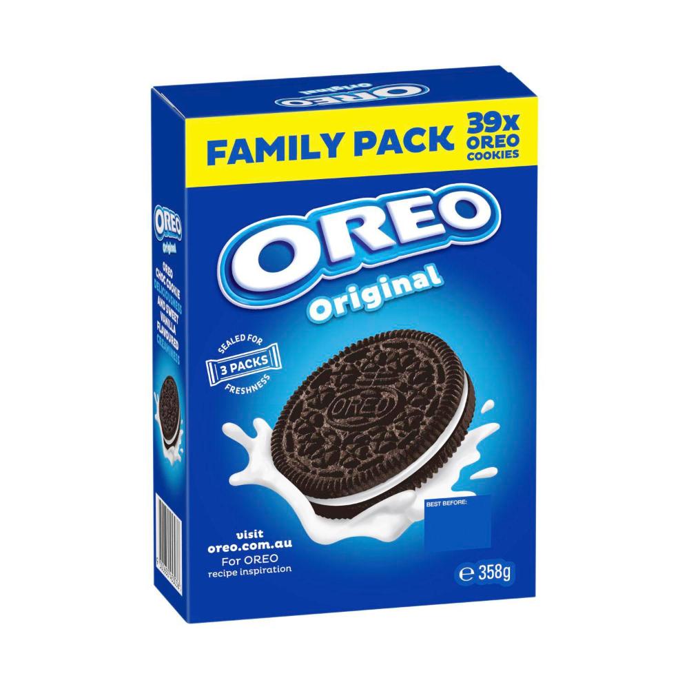 Oreo Original Cookie Sandwich Family Pack - 358g