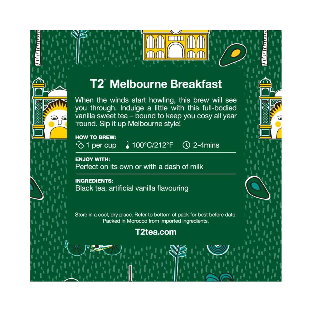T2 Melbourne Breakfast Tea Bags - 10 pack