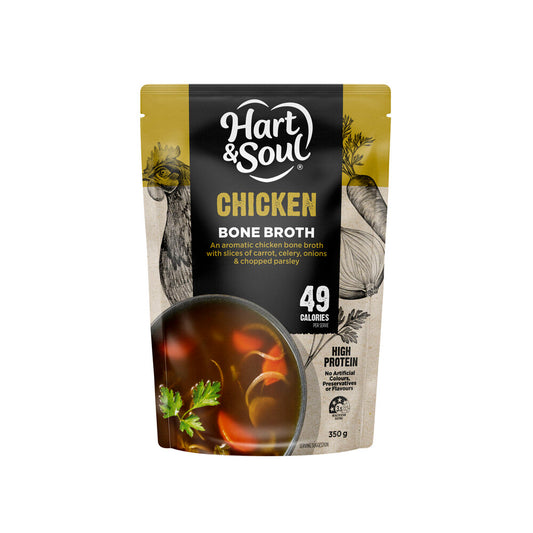 Hart & Soul Chicken Low Calorie Bone Broth Soup - 350g