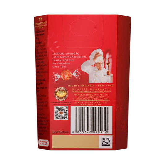 Lindt Lindor Milk Chocolate Mini Cornet Box - 50g