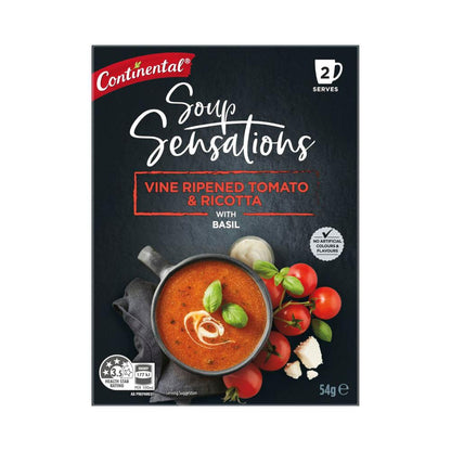 Continental Sensation Vine Ripened Tomato & Ricotta Soup Serves 2 - 54g