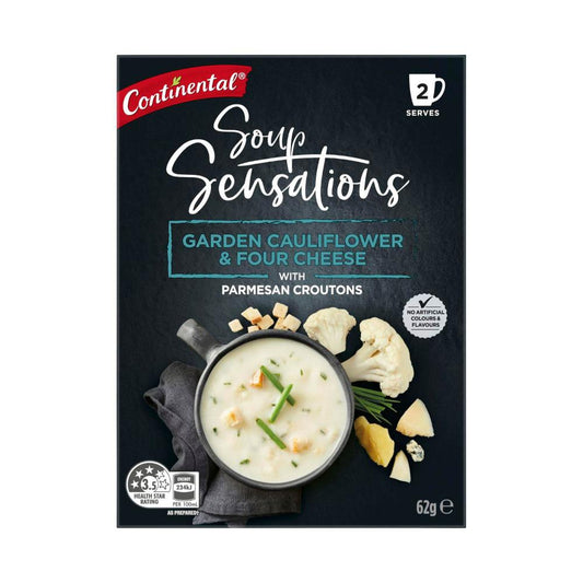 Continental Sensation Garden Cauliflower & 4 Cheese Soup Serves 2 - 62g