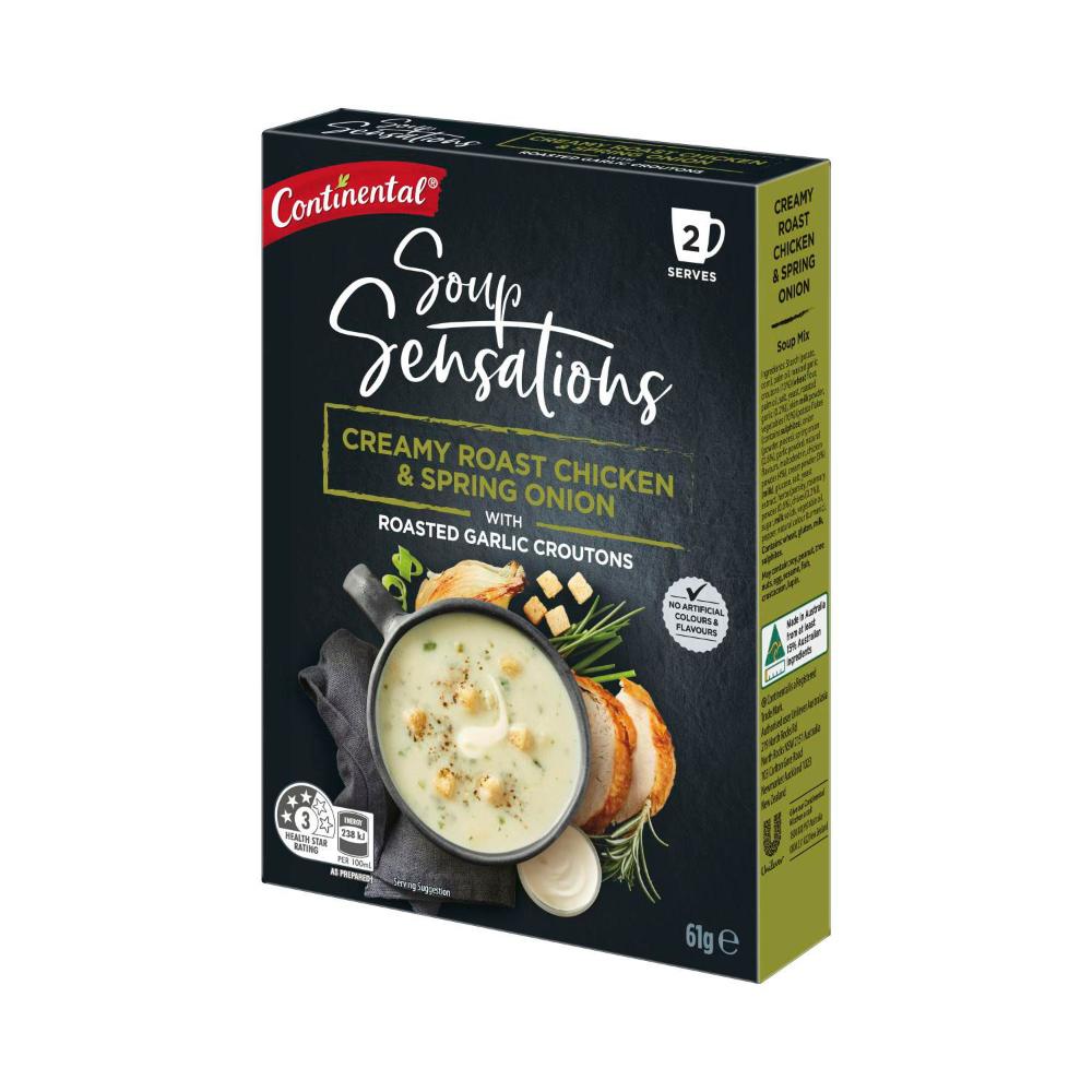 Continental Sensation Creamy Roast Chicken Spring Onion Soup Serves 2 - 61g