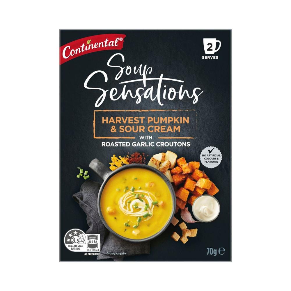 Continental Sensations Harvest Pumpkin & Sour Cream Soup Serves 2 - 70g