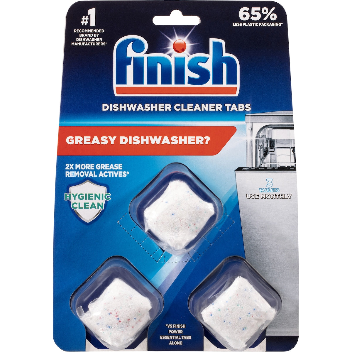 Finish Dishwasher Cleaner Tabs 3 pack