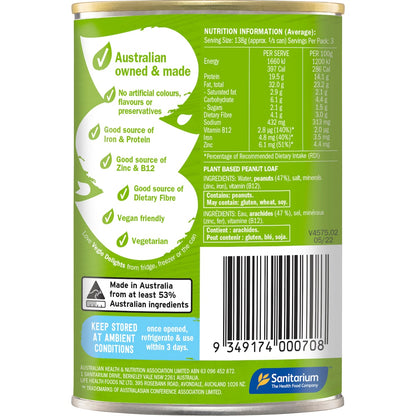Sanitarium Vegie Delight Gf Nutolene 415g