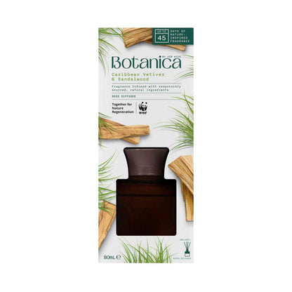 Botanica Caribbean Vetiver & Sandalwood Reed Diffuser - 80mL
