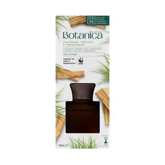 Botanica Caribbean Vetiver & Sandalwood Reed Diffuser - 80mL